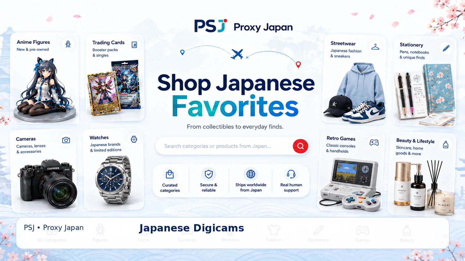Japan Proxy Shopping visual guide for Japanese Digicams
